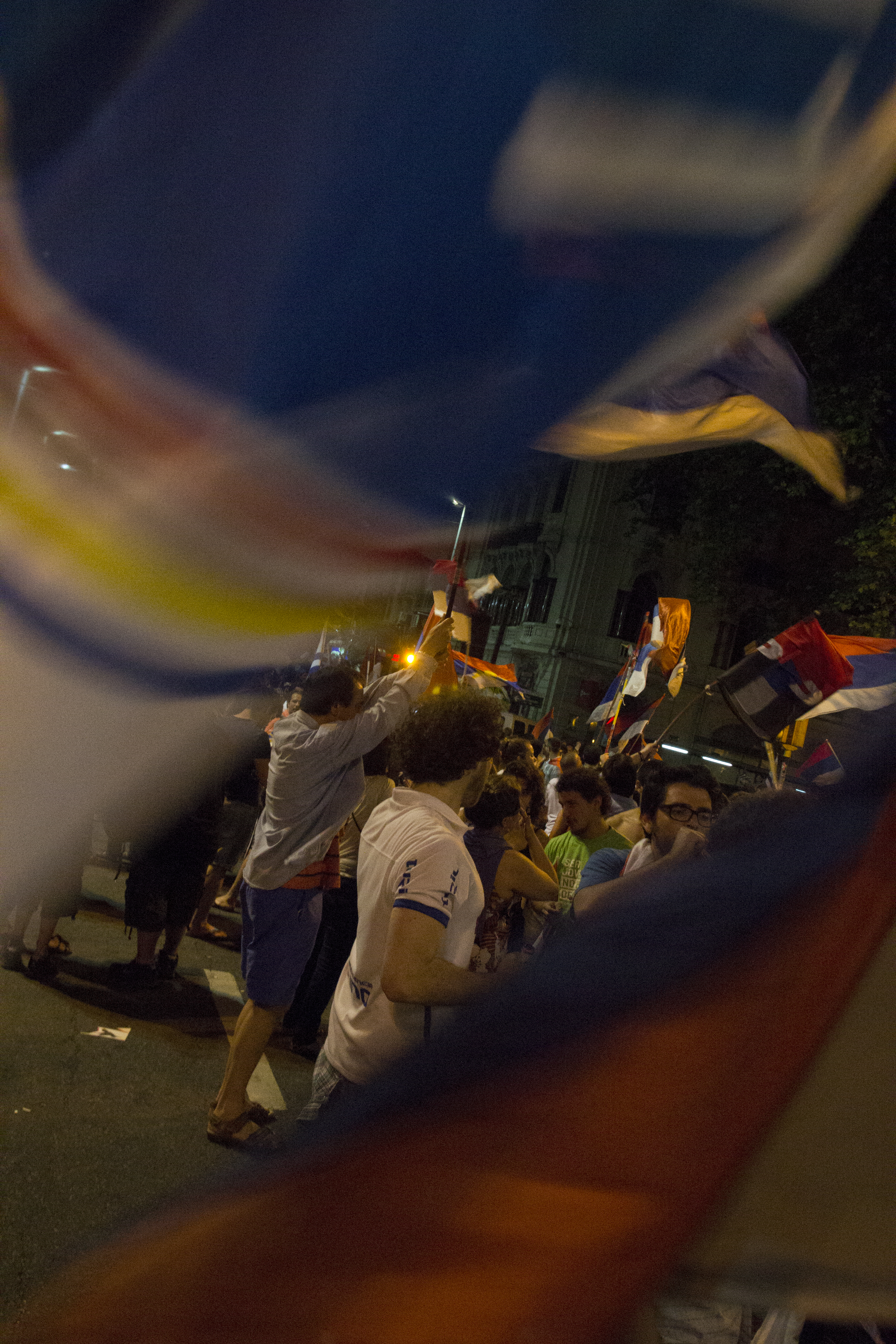 Festejos en la noche del 26 de octubre